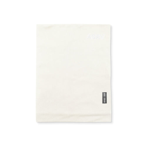 flatlay of ASRV Thermal Gaiter in ivory cream, laid flat on white surface