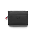 flatlay Water Resistant Padded Laptop Case in black, front view
