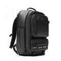 Flatlay ASRV 0580 Waterproof Large Travel Backpack in black, front view