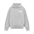 flatlay ASRV Tech-Terry Hoodie in heather grey, front view