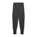 flatlay Tech-Terry Cargo High Rib Jogger in Dusk Black, front view