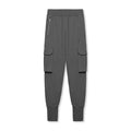 flatlay Tech-Terry Cargo High Rib Jogger in raven, front view
