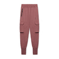 Flatlay of Tech-Terry Cargo High Rib Jogger in red earth, front view