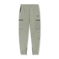 flatlay Tetra-Lite® Standard Zip Jogger in sage, front view