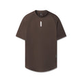 flatlay AeroSilver Established Tee in Dark Earth, front view