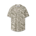 flatlay AeroSilver Established Tee in digital camo Blade pattern, front view