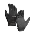 flatlay Aeroheat Lightweight Gloves in black, front and back view
