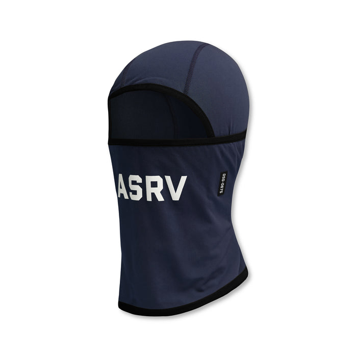Flatlay Thermal Balaclava in navy, front view