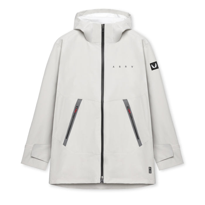 flatlay Hipora® Tech Parka in stone, front view