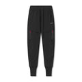flatlay Tetra-Lite Tech High Rib Jogger in black, front view