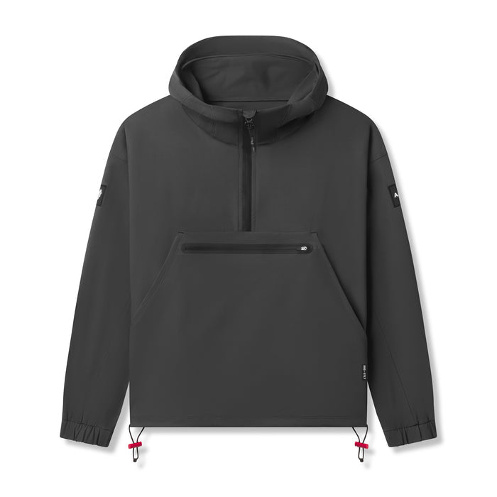 flatlay 0717 Weather-Ready Anorak Jacket in space grey, front view