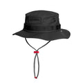Flatlay Waterproof Vented Boonie Hat in black, front view