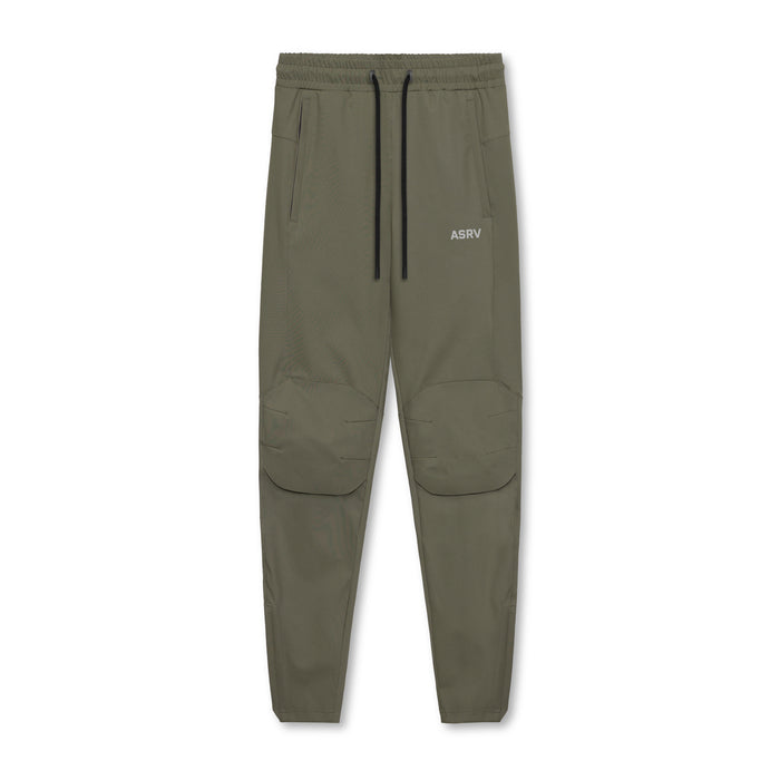 flatlay All Condition Moto Jogger in olive, front view