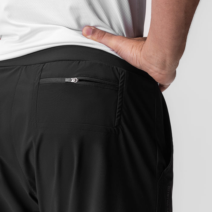 Tetra-Lite 5" Linerless Short in black, rear pocket detail with model
