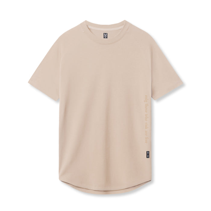 flatlay of Supima® Established Tee in beige, front view