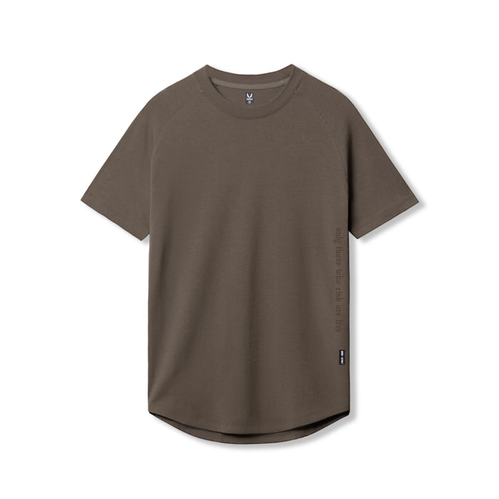 Flatlay of Supima® Established Tee in deep taupe, front view