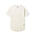 flatlay Supima® Established Tee in ivory cream, front view