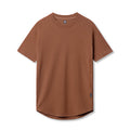 flatlay Supima® Established Tee in rust, front view