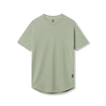 flatlay Supima® Established Tee in sage green, front view