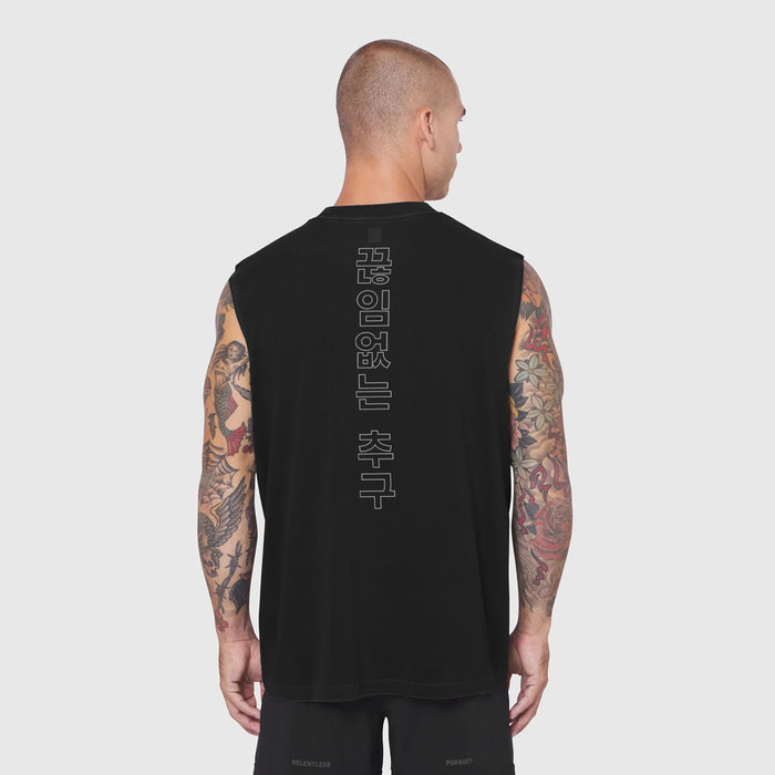 0807. Tech Essential™ Relaxed Cutoff - Black "RP Korean"