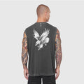 0807. Tech Essential™ Relaxed Cutoff - Faded Grey "Eagle"
