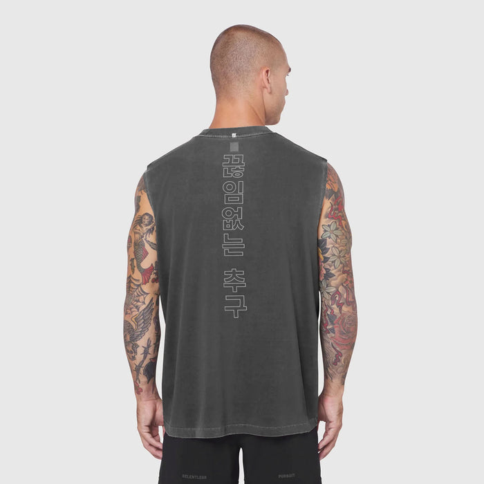 0807. Tech Essential™ Relaxed Cutoff - Faded Grey "RP Korean"