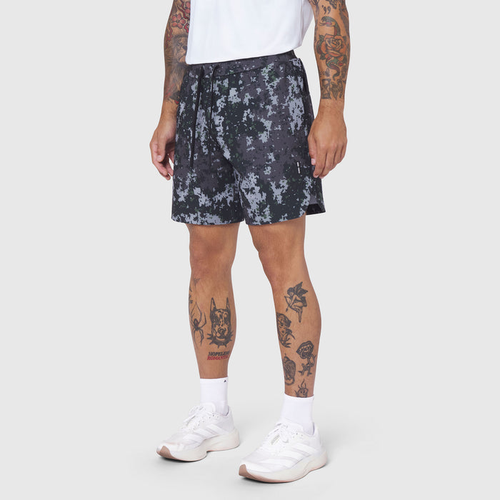 0823. Tetra-Lite® 7" Linerless Short - Pixel Camo "Wings"