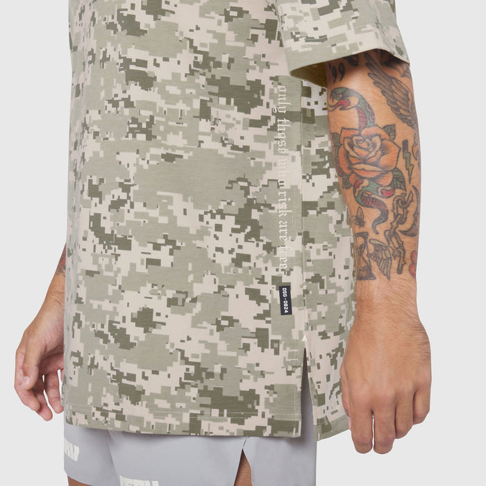 0824. Supima® Oversized Tee - Digital Camo