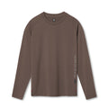 flatlay 0832. 3D-Lite® 2.0 Fitted Long Sleeve in deep taupe, front view