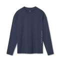 Flatlay of 3D-Lite® 2.0 Fitted Long Sleeve in navy with OTWR text detail, front view
