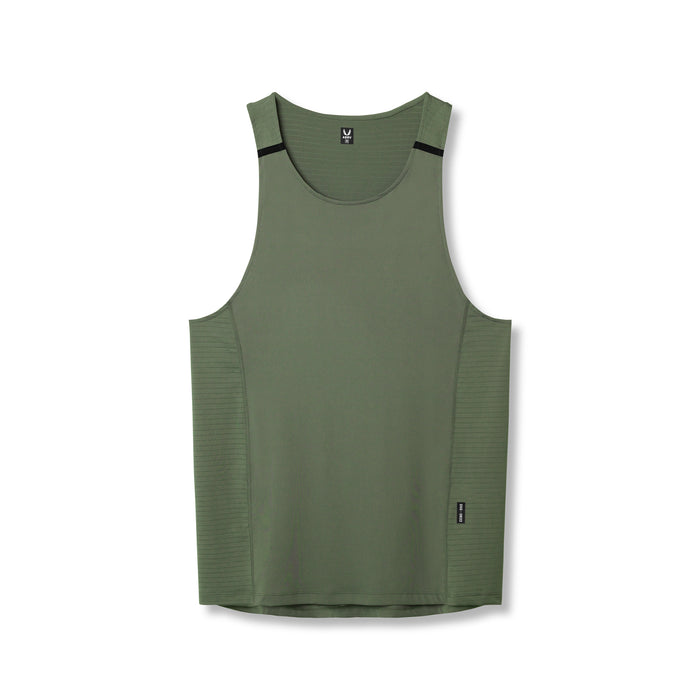 flatlay 0833 3D-Lite® 2.0 Lycra® Pro Singlet in olive, front view