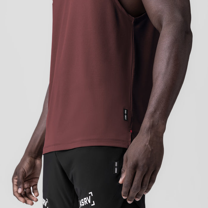 3D-Lite® 2.0 Lycra® Muscle Tank in Crimson worn by model, side view