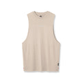 flatlay of 0837. 3D-Lite® 2.0 Lycra® Muscle Tank in Sand Smoke, front view
