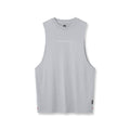 flatlay 0837. 3D-Lite® 2.0 Lycra® Muscle Tank in slate grey, front view