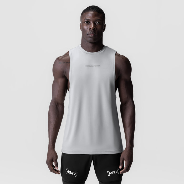 3D-Lite® 2.0 Lycra® Muscle Tank in white, worn by model, front view