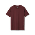 Flatlay of 3D-Lite® 2.0 Lycra® Fitted Tee in crimson with OTWR branding, front view