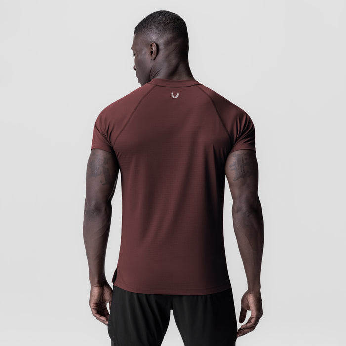 3D-Lite® 2.0 Lycra® Fitted Tee in crimson, back view on model