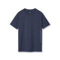 flatlay 3D-Lite 2.0 Lycra Fitted Tee in navy with OTWR text detail, front view