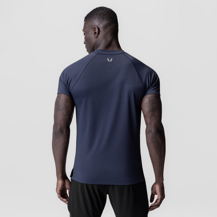 3D-Lite® 2.0 Lycra® Fitted Tee in navy, back view on model