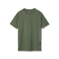 flatlay 3D-Lite 2.0 Lycra Fitted Tee in olive green, front view