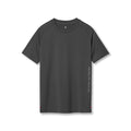 flatlay 3D-Lite 2.0 Lycra Fitted Tee in space grey with OTWR text detail, front view