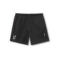 flatlay Tech Essential Sweat Short in black, front view