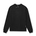 flatlay Tech Essential Relaxed Long Sleeve black shirt, front view