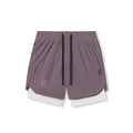 flatlay Tetra-Lite 7" Liner Shorts in Moonscape Cyber and White, top view