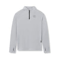 flatlay Thermal Training Quarter Zip in Slate Grey, front view