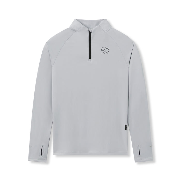 flatlay Thermal Training Quarter Zip in Slate Grey, front view