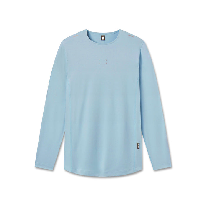 flatlay AeroSilver Training Long Sleeve in light sky blue, front view