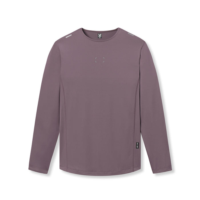 flatlay AeroSilver Training Long Sleeve in Moonscape, front view