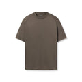 Flatlay of AeroSilver® Fitted Tee in deep taupe, front view