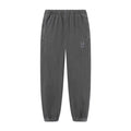 flatlay Tech Essential Sweats joggers in faded grey, front view